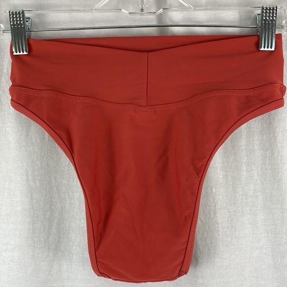Gnash Swim Bikini Bottoms in Burnt Orange - Picture 2 of 4